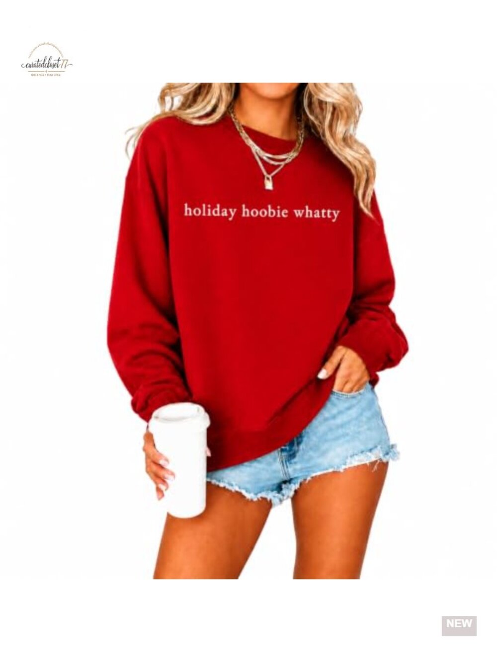 Women's Funny Christmas Graphic Crewneck Pullover Sweatshirt Holiday